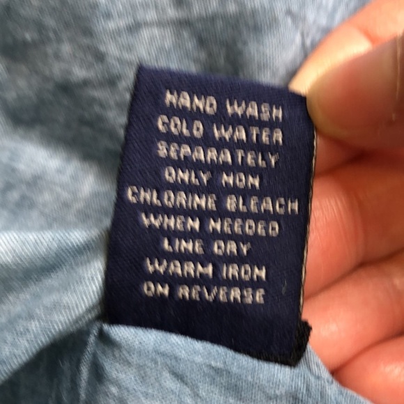 Fig & Vine Woman’s Embroidered Tassels Blue/Orange Tunic Size 1X - Picture 9 of 10